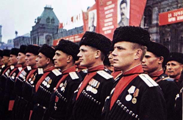 Казаки на Параде Победы