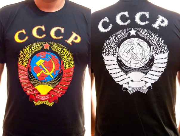 Черная футболка СССР